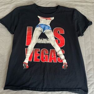 Large Las Vegas tee shirt black
